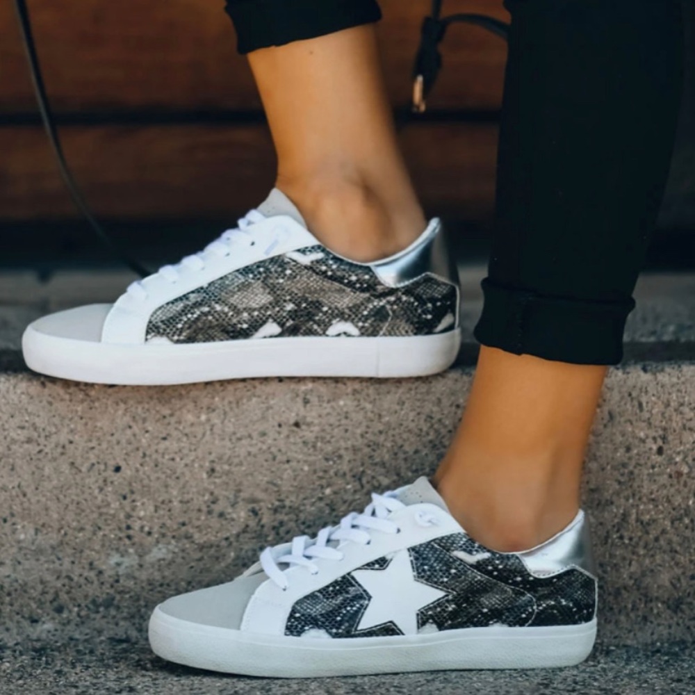 Vici Collection Reserved Snake Embossed Sneaker